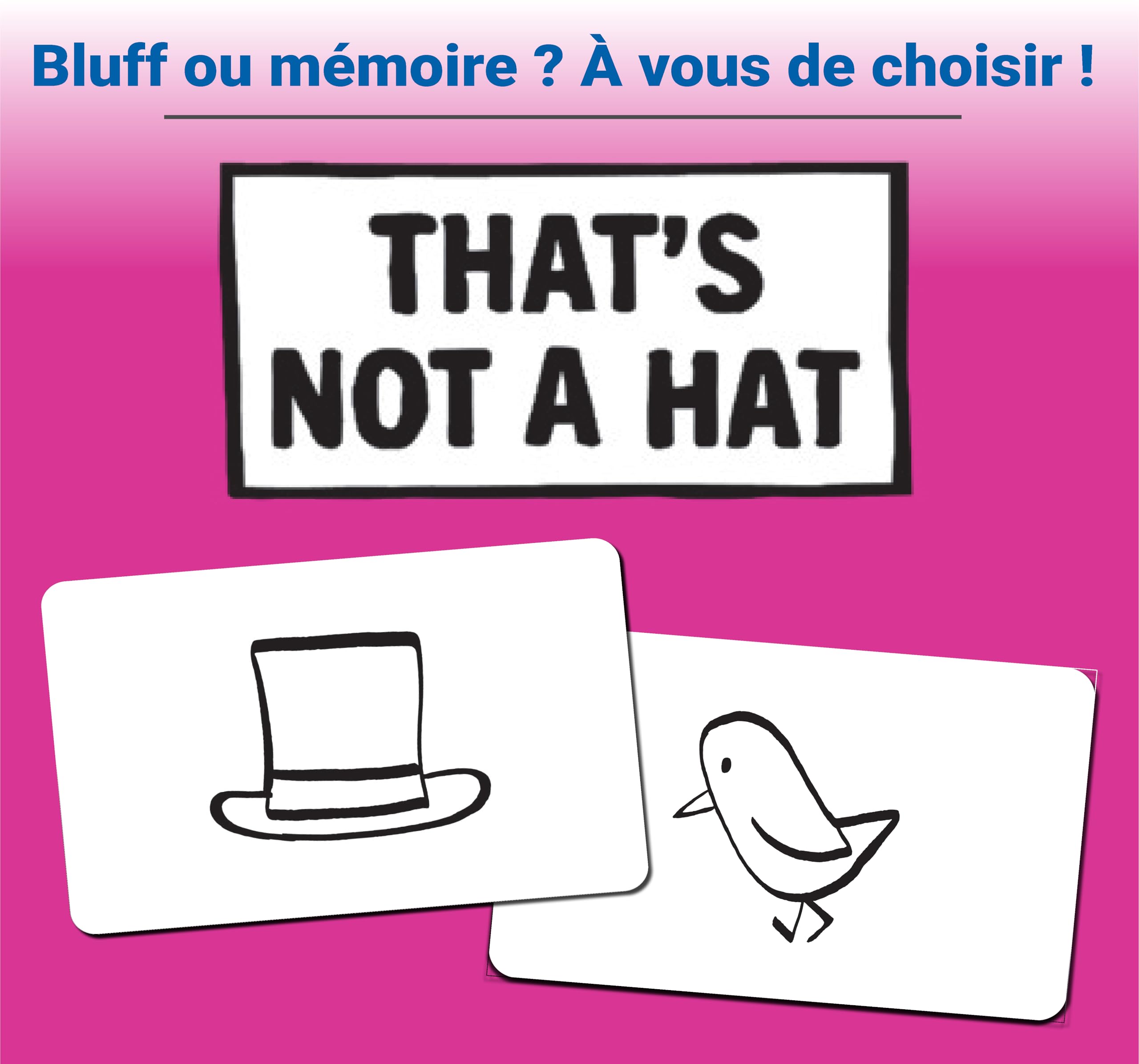 Ravensburger That's Not a Hat Jeu de Société Famille Ambiance Mémoire Bluff 3-8 Joueurs dès 8 Ans Jeu de Cartes Nomade 20954