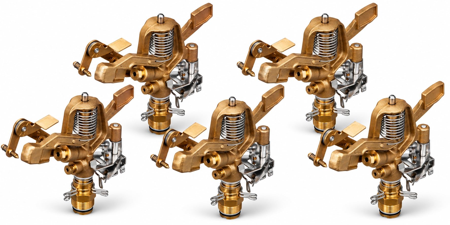 Amazon.com : 5 Pack 3/4 Inch Thread Heavy Duty Brass Impact