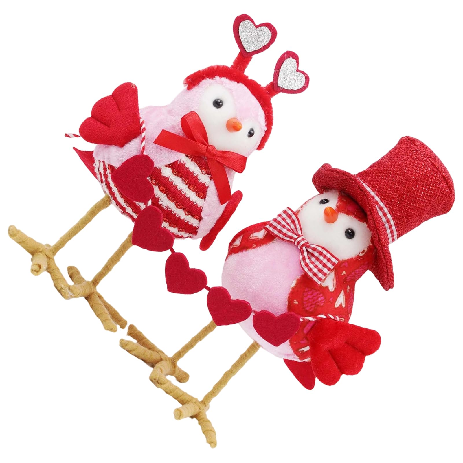 Jazuaiao Of 2 Bird Plush Decoration for Home Parties Outdoor Event and Independence Day Soft Fabric Ornament Bird Plush