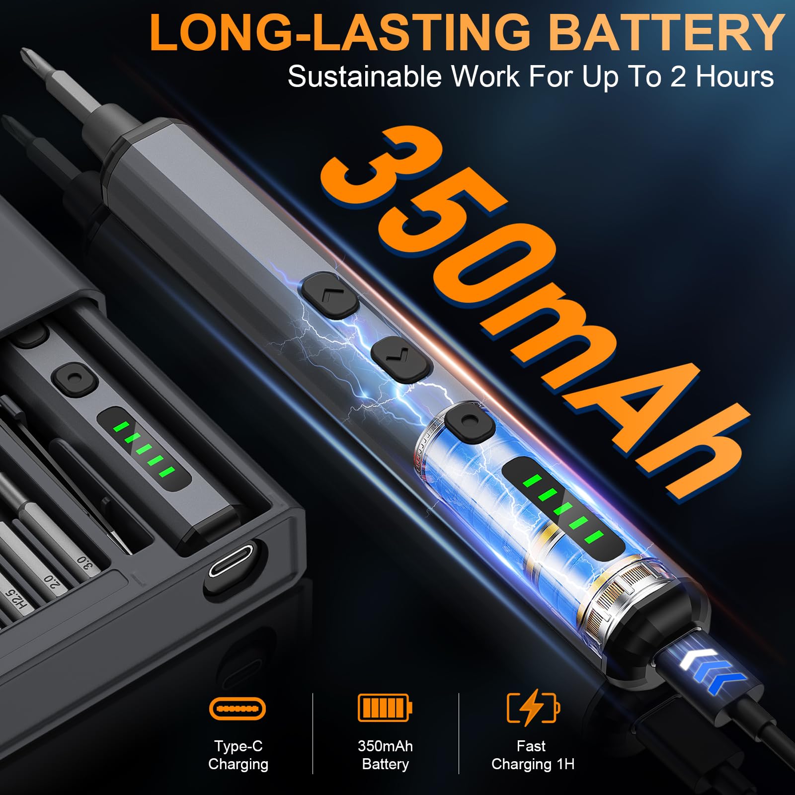 Mini destornillador eléctrico, juego de destornilladores de precisión de 3,7 V, destornillador inalámbrico, recargable, 72 en 1, kit de herramientas técnicas de reparación de brocas magnéticas para
