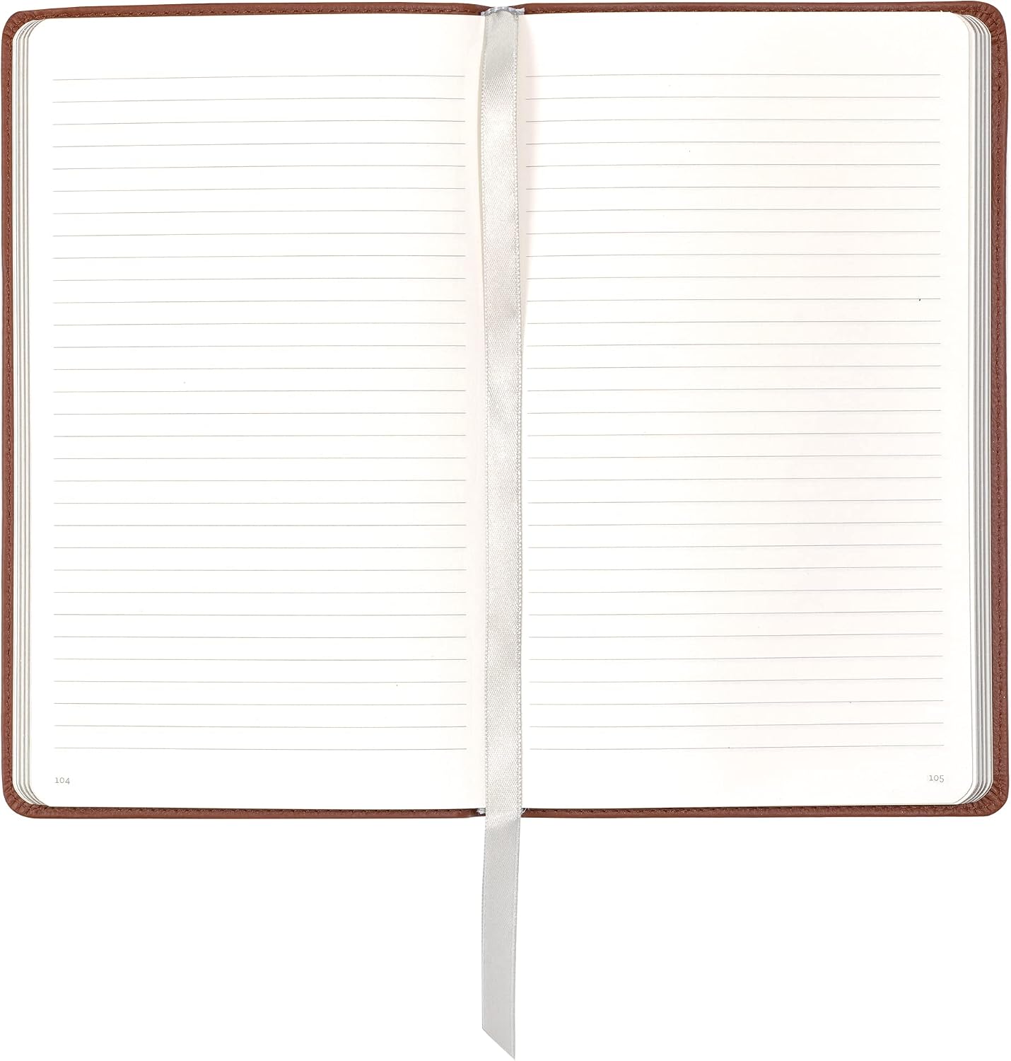 Classic Leather Notebook Writing Journal, Softcover, Narrow Ruled, Table of Contents and Numbered Pages