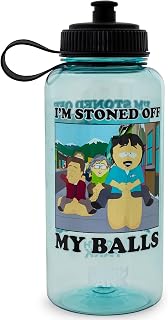 Silver Buffalo South Park Randy Marsh Plastic Water Bottle With Spill-Resistant Sports Cap Lid | Holds 34 Ounces