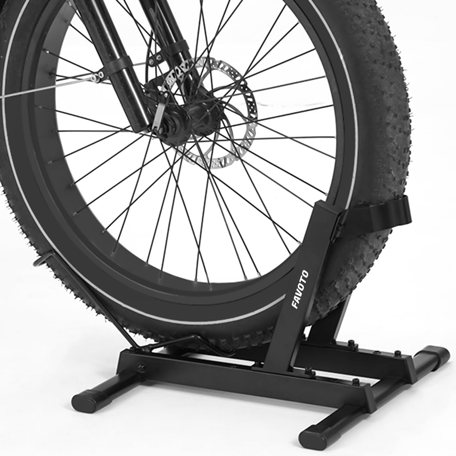 Favoto E-Bike Fahrradständer Rennrad Fahrradhalter – Stabiler Bodenständer für Elektrofahrräder & Fahrräder 20–29 Zoll Max. 38 kg rutschfest & Platzsparend