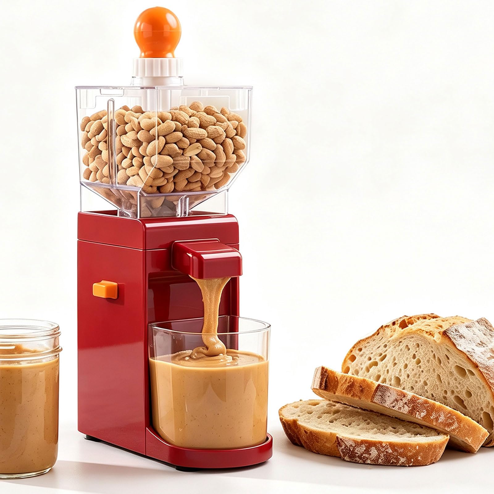 Máquina Eléctrica Para Hacer Mantequilla De Cacahuete, Molinillo Portátil Para Mantequilla De Frutos Secos (anacardos, Almendras, Avellanas, Nueces, Girasol), Máquina Para Hacer Cremas De Frutos