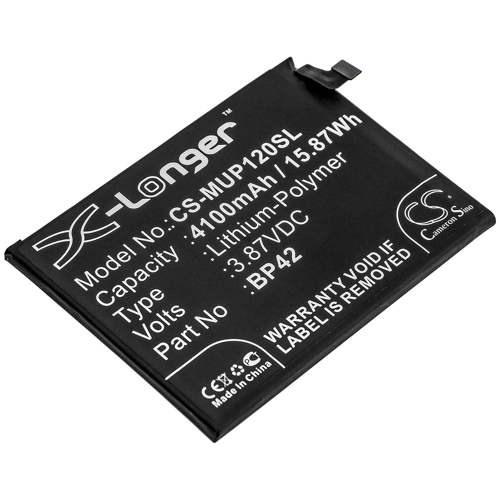 TECHTEK Battery 4100mAh compatible with [Xiaomi] M2101K9AG, M2101K9C, M2101K9G, Mi 11 Lite, Mi 11 Lite 4G, 5G, Youth 5G replaces BP42