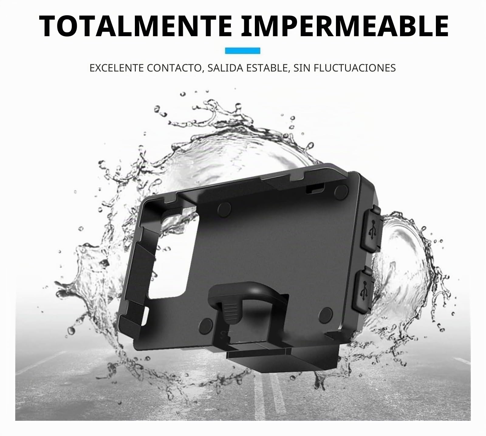 para B&MW R1200RT R1250RT 2014-2020 Soporte De Navegación GPS para Teléfono Móvil USB para Motocicleta Soporte Carga Inalámbrica Soporte Soporte De Navegación(Wireless and USB)