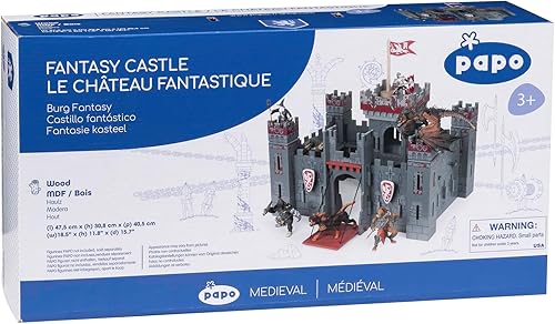 Miniatura 6 de Papo - Medieval y Fantasía - Castillo de Fantasía - 60053 - Juego de madera para figuras - Coleccionable - para Niños - Adecuado para Niños y Niñas