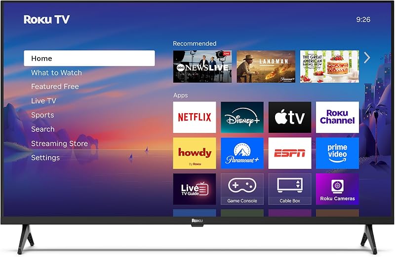 Roku Smart TV – Serie selecta de 40 pulgadas, TV Full HD de 1080p – RokuTV con control remoto por voz – Televisor LED de pantalla plana con Wi-Fi para transmitir noticias locales en vivo, deportes y entretenimiento familiar