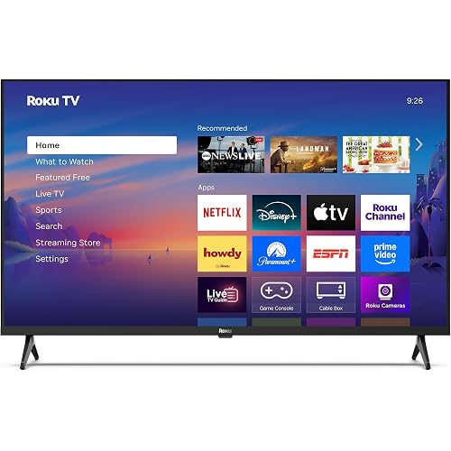 Roku Smart TV – 40-Inch Select Series, 1080p Full HD TV – RokuTV with Voice Remote – Flat Screen LED Television with Wi-Fi for Streaming Live Local News, Sports, Family Entertainment