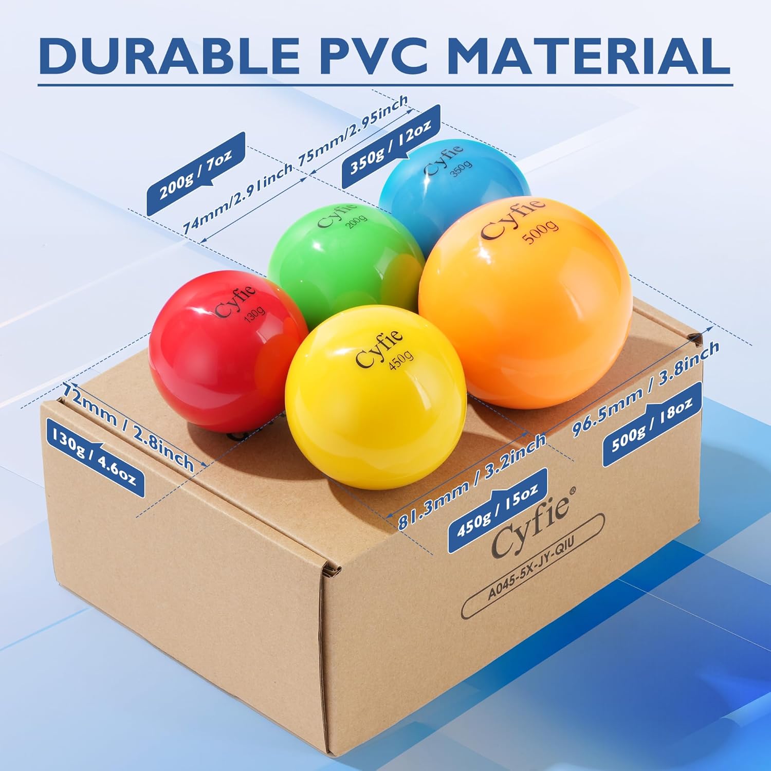 Cyfie Heavy Weighted Baseball/Softball for Hitting，Heavy Balls for Hitting, Batting Training, Pitching Practice and Throwing(6-Pack)