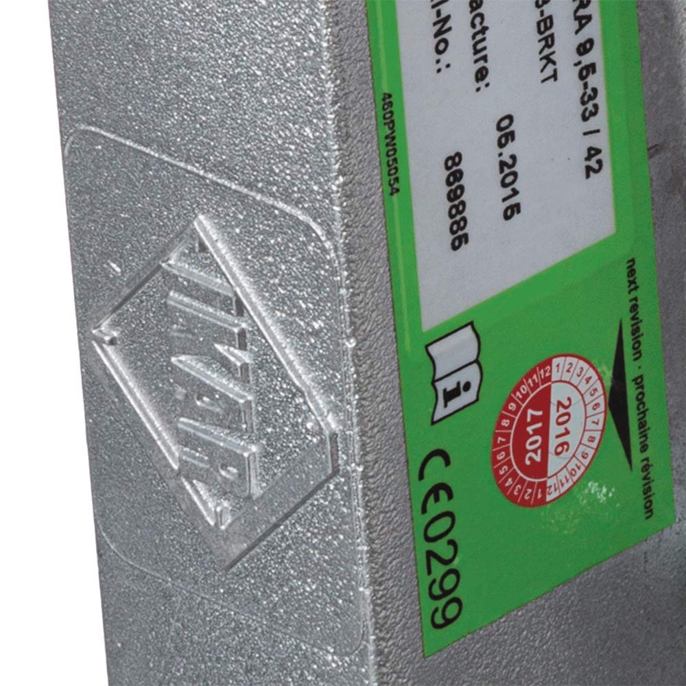 Peakworks Fall Protection V8229100 Industrial/Construction Reusable Roof Anchor Bracket, Hinged, OSHA/ANSI Compliant, Temporary, Red (Anchor Screws Sold Seperately) (4-Pack)