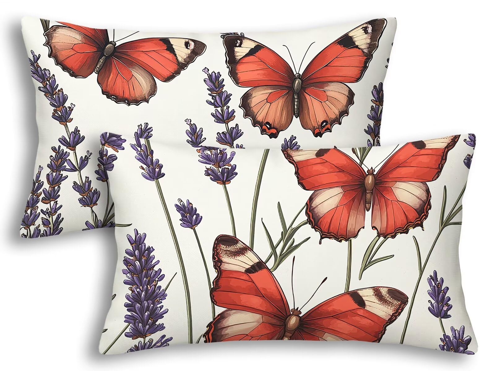 Housse coussin extérieur imperméable anti-tache blanche 40x60 protégeant vos oreillers de jardin