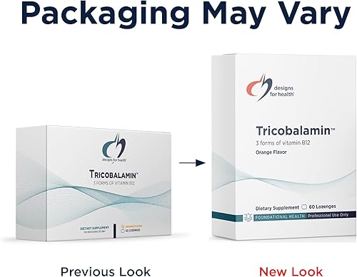 Miniatura 4 de Designs for Health Pastillas de tricobalamina B12 - 3000 mcg Triple B12 tabletas de disolución rápida con metilcobalamina, adenosilcobalamina +