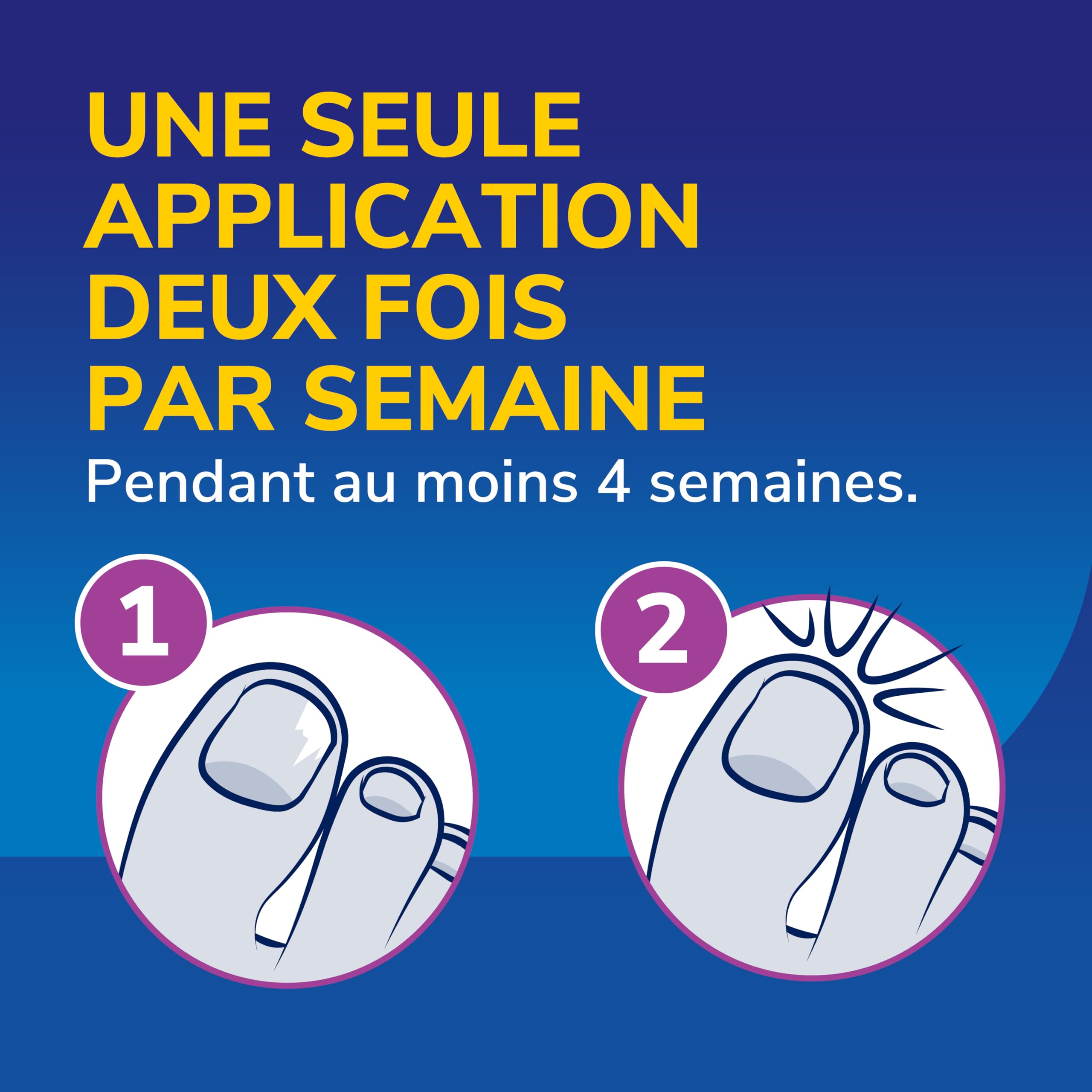 Dr. Scholl's Mycose des ongles 2-en-1 Traitement et Protection - Amélioration immédiate et visible - Facile à utiliser - Efficacité cliniquement prouvée - 3,8 mL