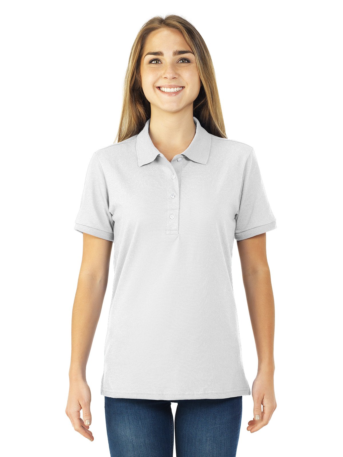 JerzeesLadies' SpotShield™ Jersey Polo,White,XL