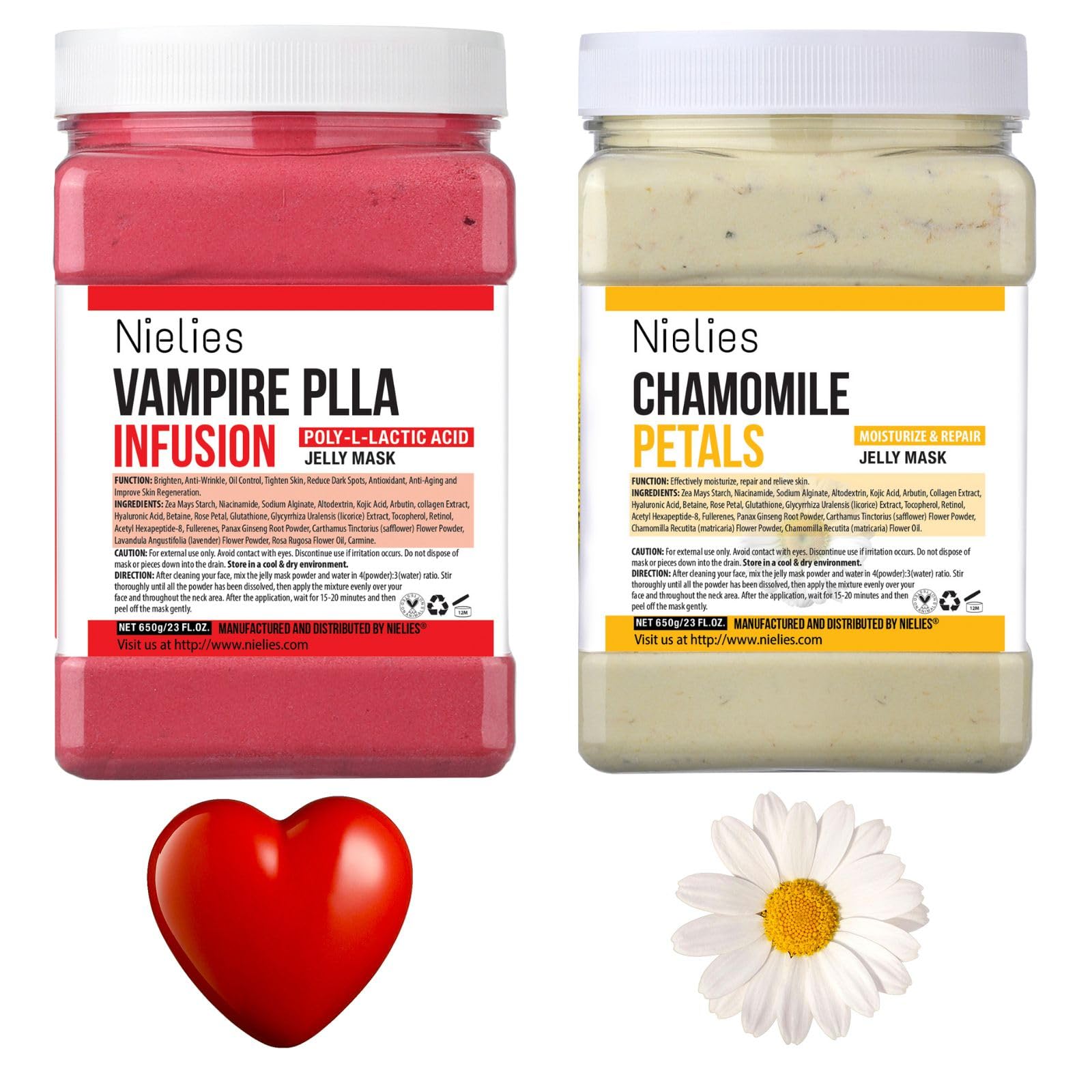 Amazon.com : Nielies Vampire & Chamomile Patel Jelly Mask Set