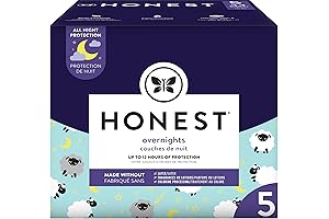 The Honest Company Honest Overnight Diapers, Size 5, 44 Count | Eco-Friendly...