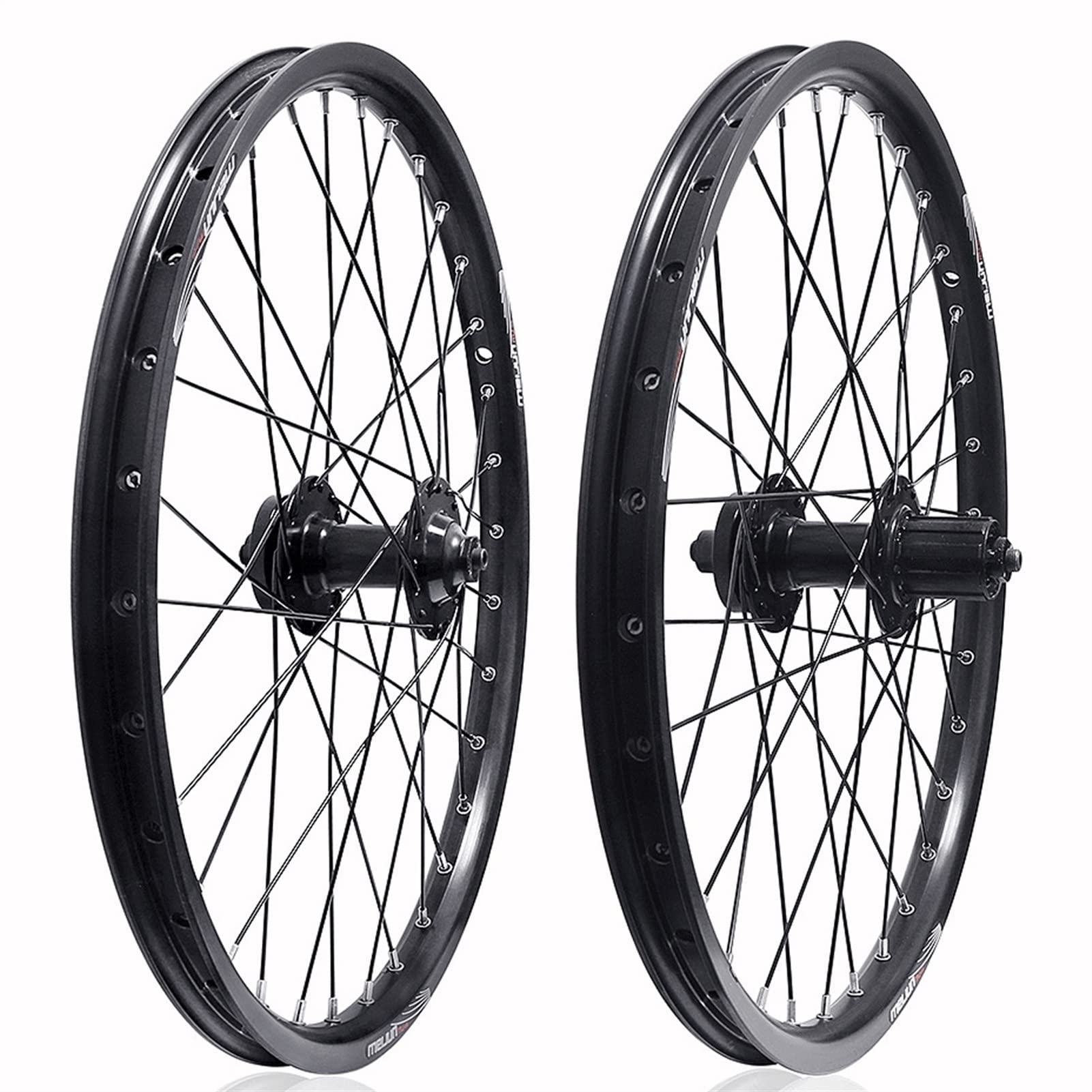 Juego de Ruedas de 20" para Bicicleta de montaña, con liberación rápida para Frenos de Disco/V, 32 radios y Cassettes de 7/8/9/10 velocidades.
