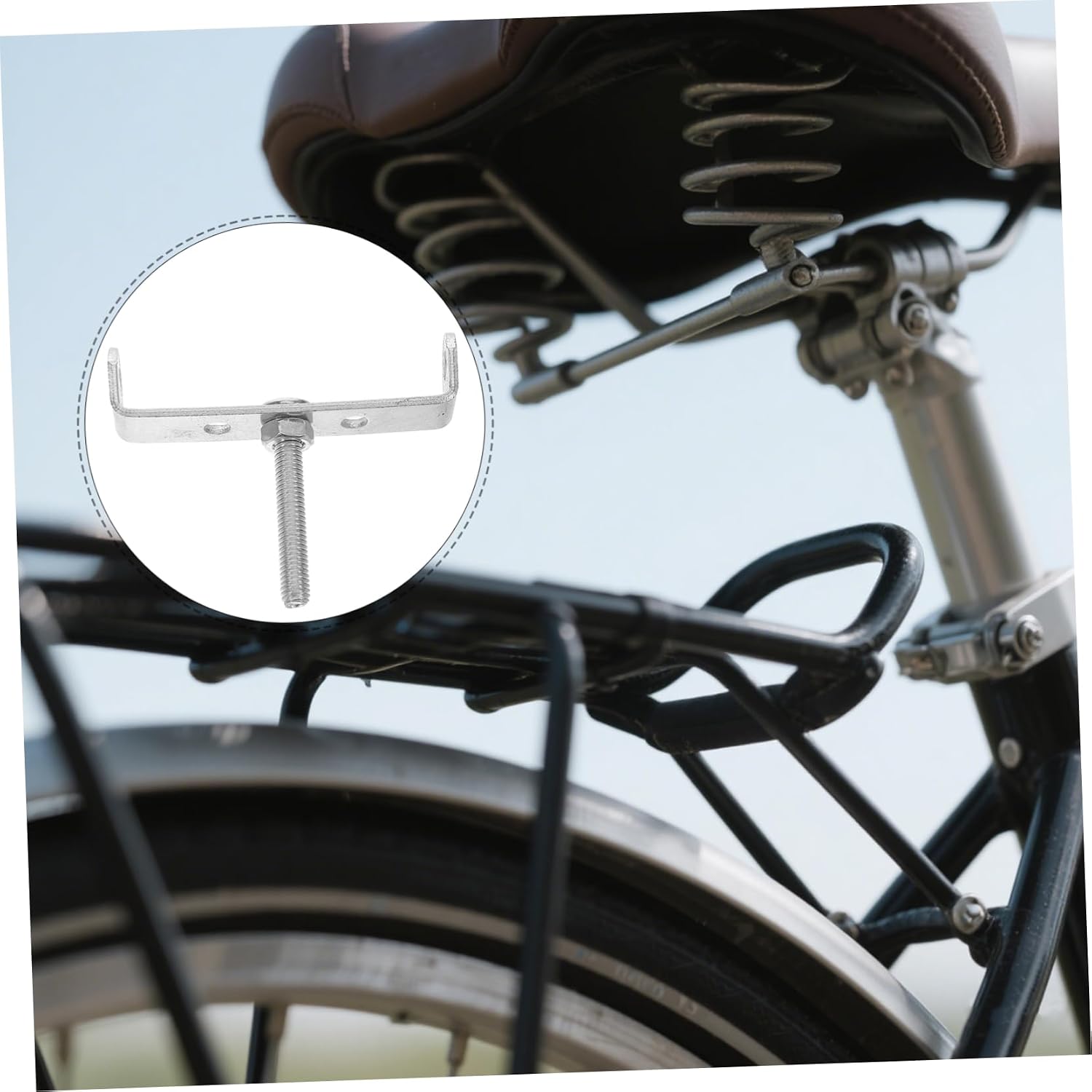 Toyvian 10pcs Bike Cargo Stand Adapter U Shaped Rear Rack Mount Connector for Mountain and Folding Bikes Enhanced Stability Flexibility