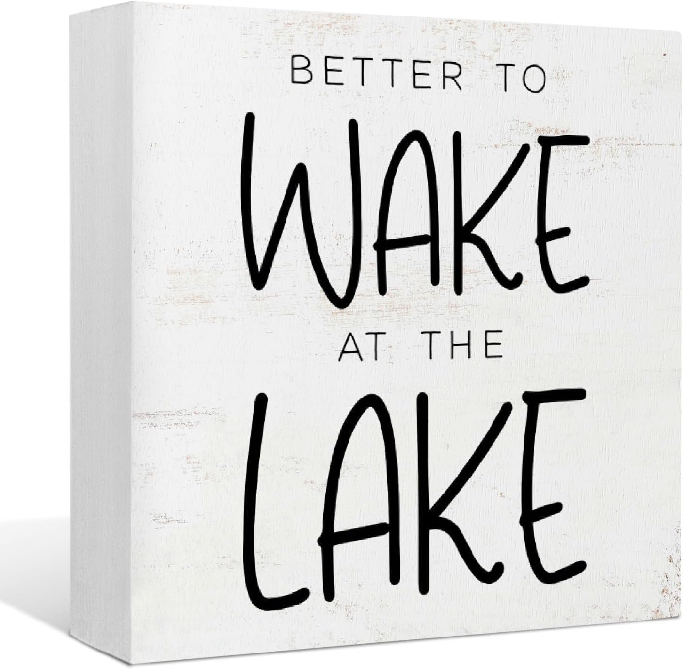 Lake House Decor,Lake Themed Decor,Better to Wake at the
