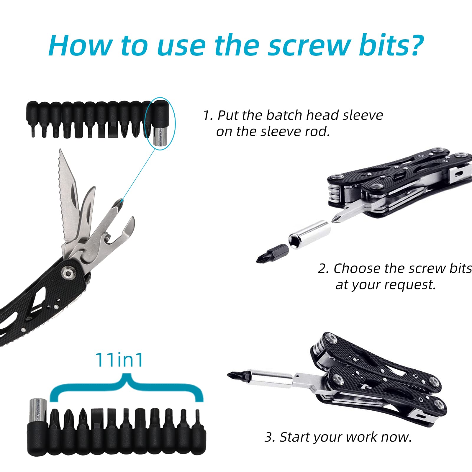 Multiutensile 24 in 1 Pinza da tasca per esterni Coltello