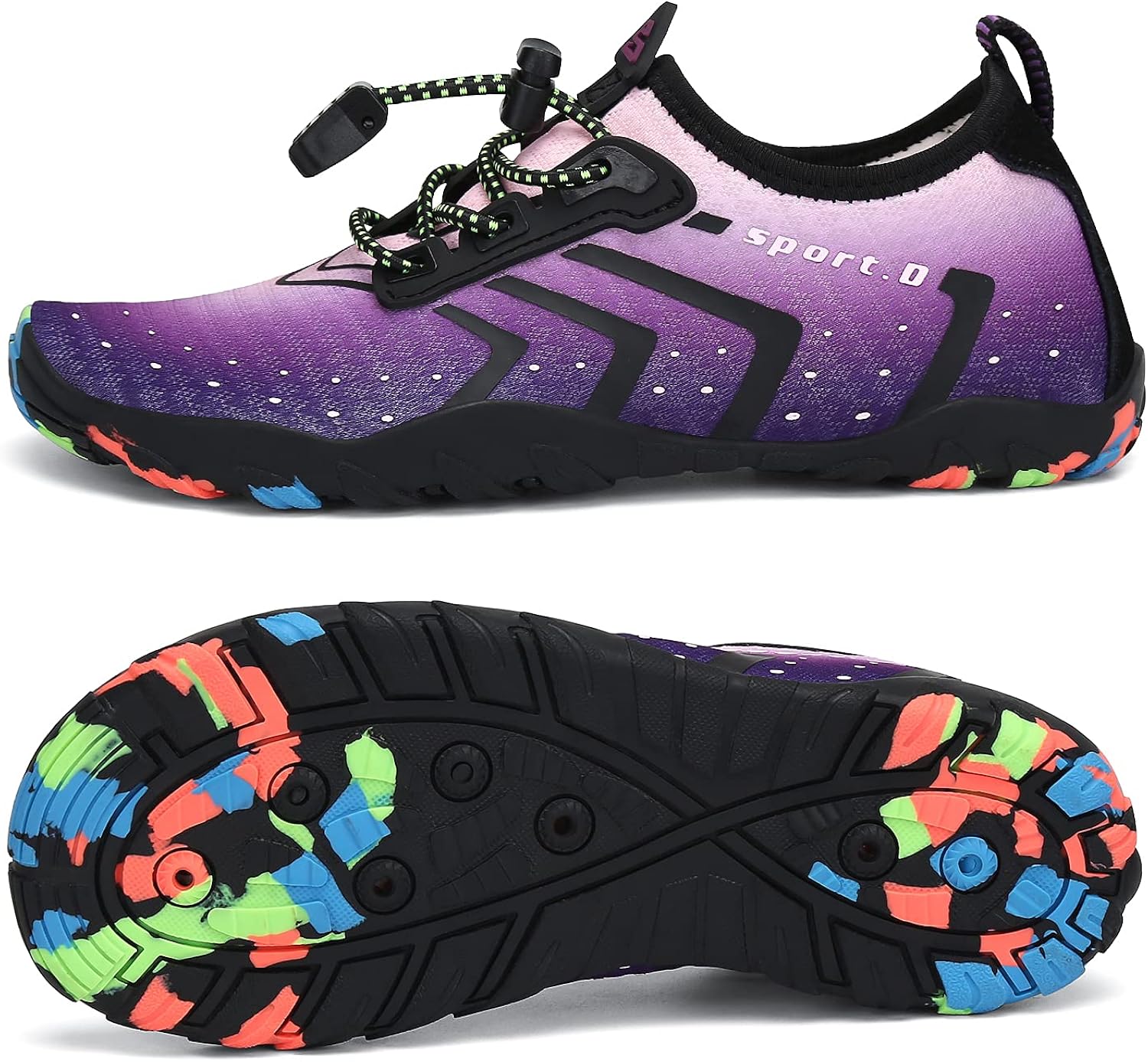 SAGUARO Kids Boys Girls Water Shoes Non-Slip Quick-Dry Barefoot Aqua Shoe Outdoor Sport Beach Swimming Surfing Diving