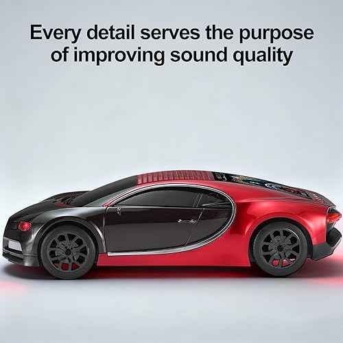 Miniatura 6 de Luxury Sports Car Model Bluetooth Speaker with HD Sound, TWS Stereo Pairing, Display Screen, Built-in Microphone, Unique Bluetooth Car Speaker for