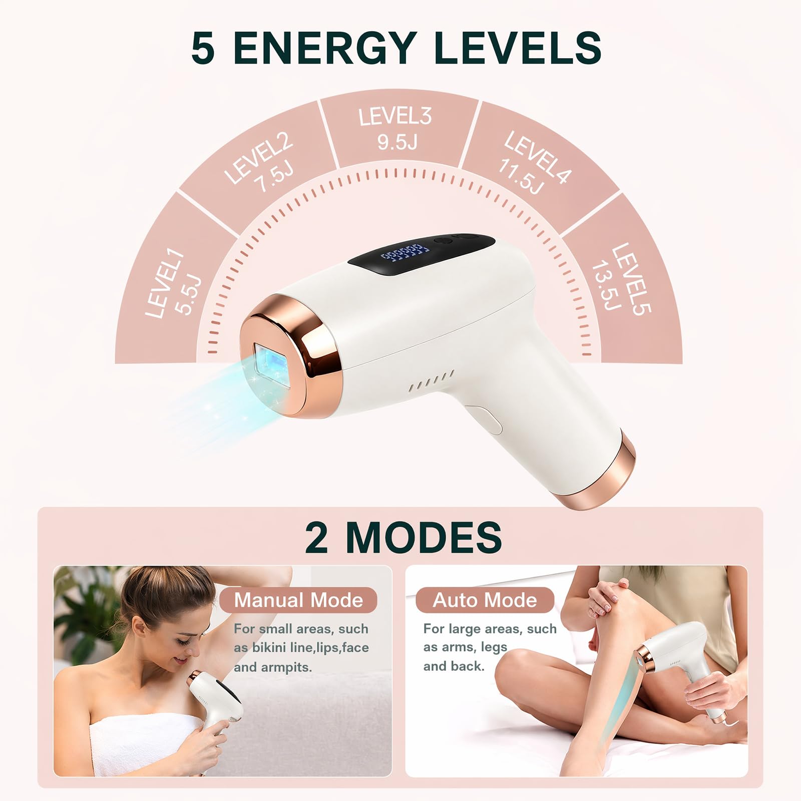 Dispositivo de depilación IPL para uso doméstico, modelo FDA11, dispositivo de depilación en piernas, brazos, línea de bikini