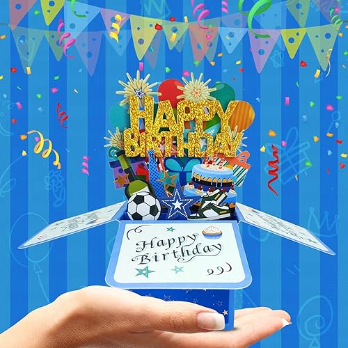 Miniatura 4 de Orehymbe Tarjetas de cumpleaños para mujer, tarjeta desplegable de feliz cumpleaños, tarjeta de felicitación 3D de cumpleaños con tarjeta de notas