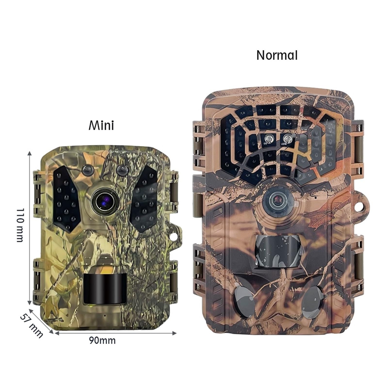 Kamera Obserwacji Dzikiej Przyrody Mini Kamera Myśliwska Dzika Obserwacyjna Noktowizor Na Podczerwień Aktywowany Ruchem Zewnętrzny Wyzwalacz Harcerski Fotopułapka(Regular Model)