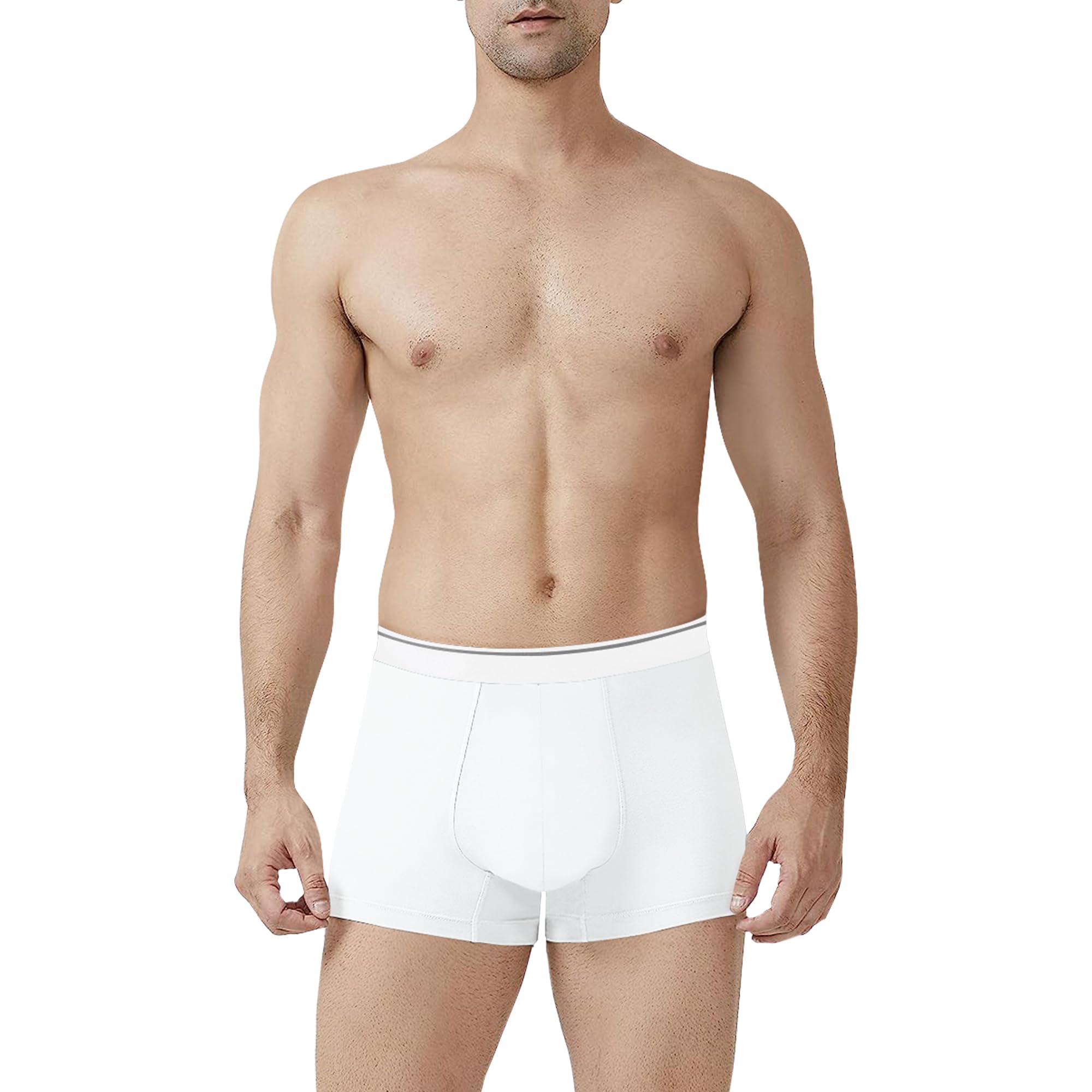 Stretchable Cotton Regular Fit Full Underwear for Men Plus Size Boxer Briefs for Men Innerwear Trunks with Soft Waistband (Pack of Any Random Colors) Multicolor-image-4