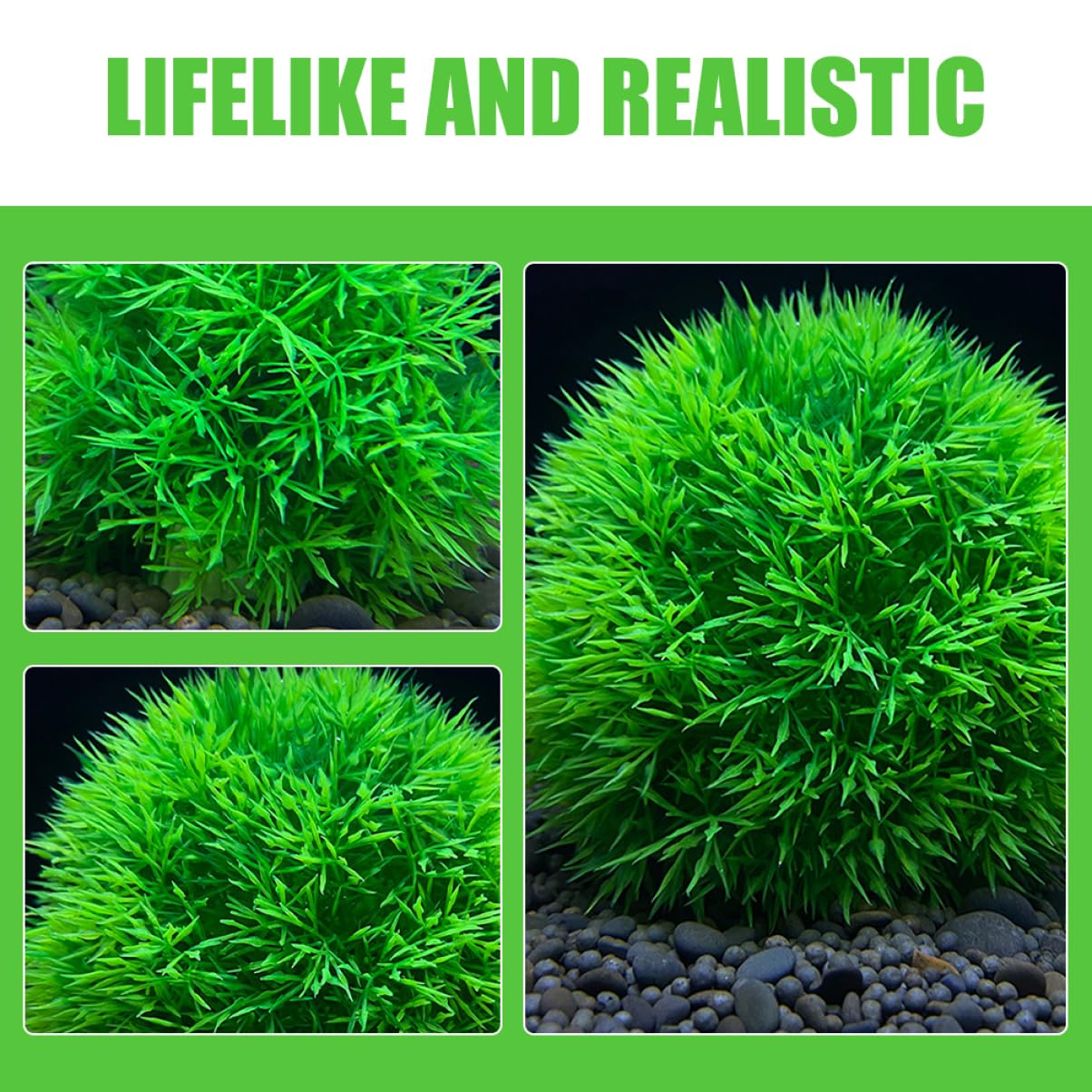 ABOOFAN 5 Set Di Decorazioni Per Piante Acquatiche Per Acquari Piante Acquatiche Realistiche Per Decorazioni Per Acquari 2 Pezzi * 5