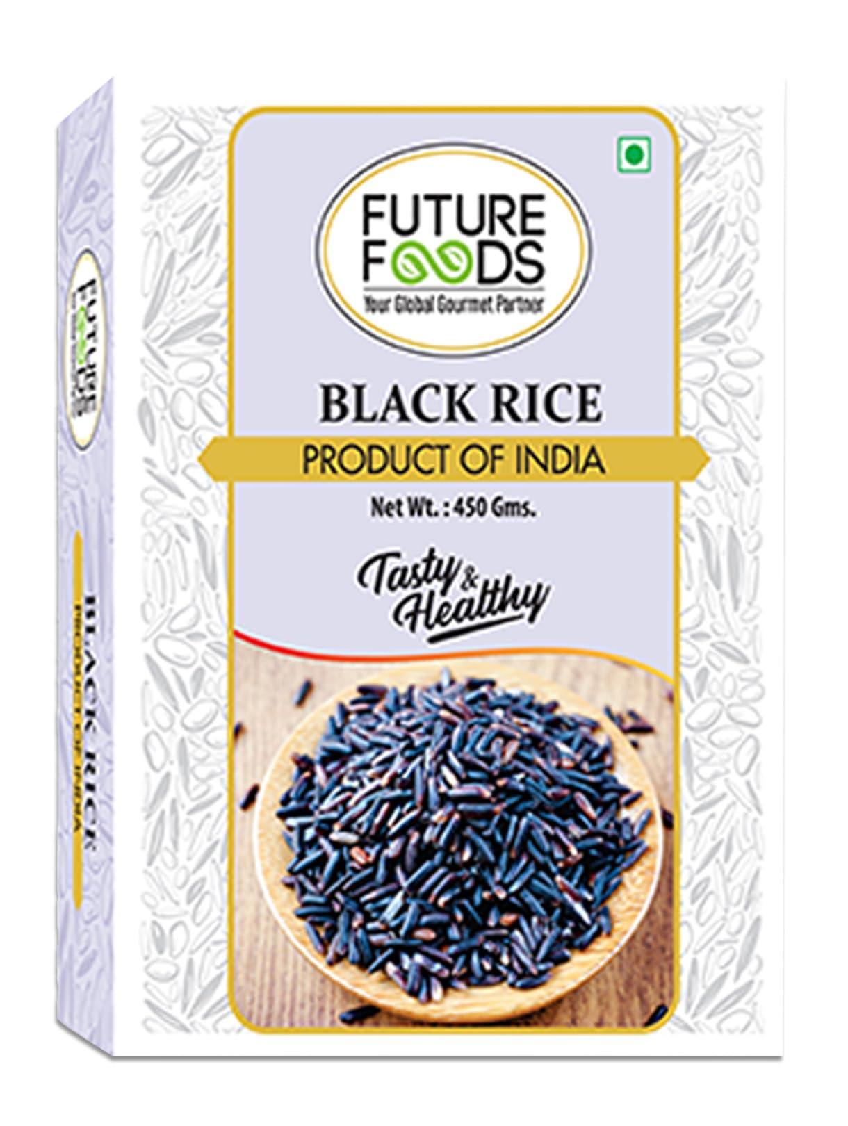 Future Foods Black Rice 450 gram| Protein Rich | Rich in Antioxidants | All Natural | Aromatic & Unpolished | Natural Detoxifier & Fiber Source | Prevents the Risk of Diabetes & Obesity