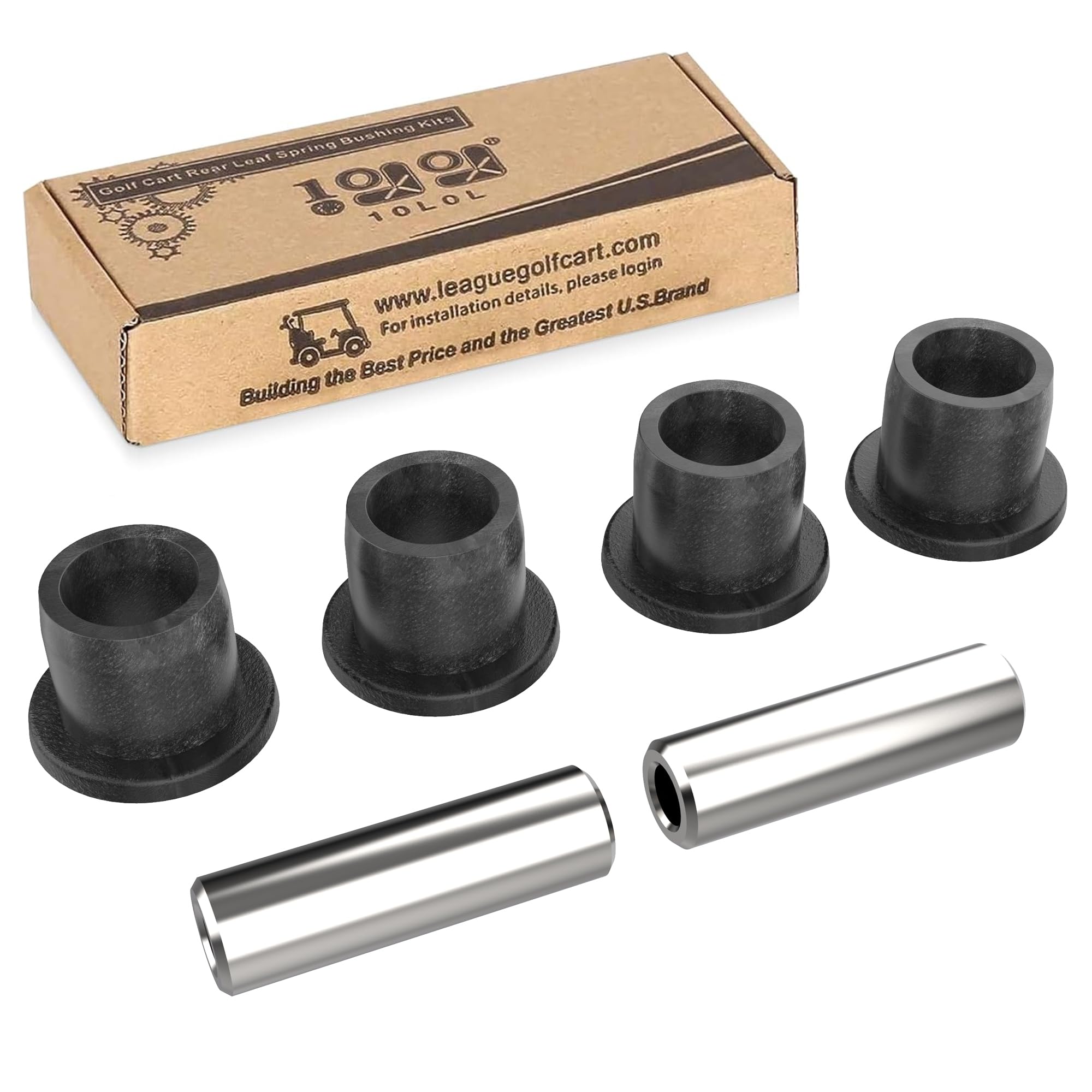 Front Control A Arm Bushings Kit for EZGO RXV 2008-up Gas & Electric Golf Cart, OEM# 602085 601340