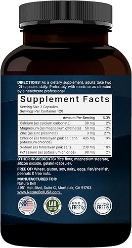 Miniatura 7 de Píldoras avanzadas de electrolitos, 240 cápsulas  Píldoras de sal con electrolitos para una hidratación en ayunas  Fabricado con sal rosa del