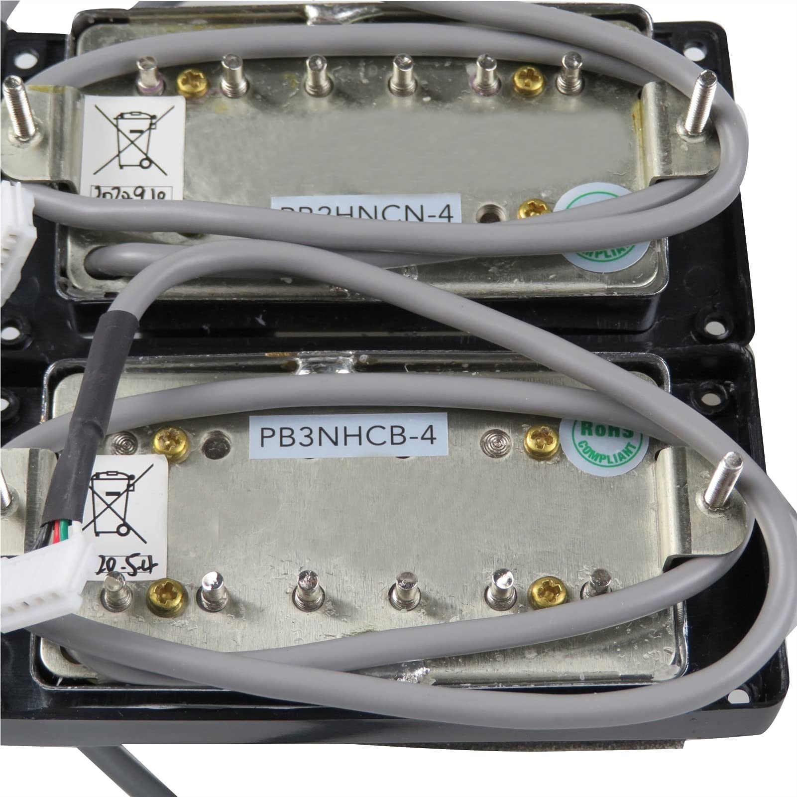Pastillas Doble Bobina Alnico 5 Pastillas De Humbucker Probucker Push/Pull Cableado Arneses Pickups De Guitarra Eléctrica para Gibson Epiphone Humbucker Set (Color : Chrome BK Frame)