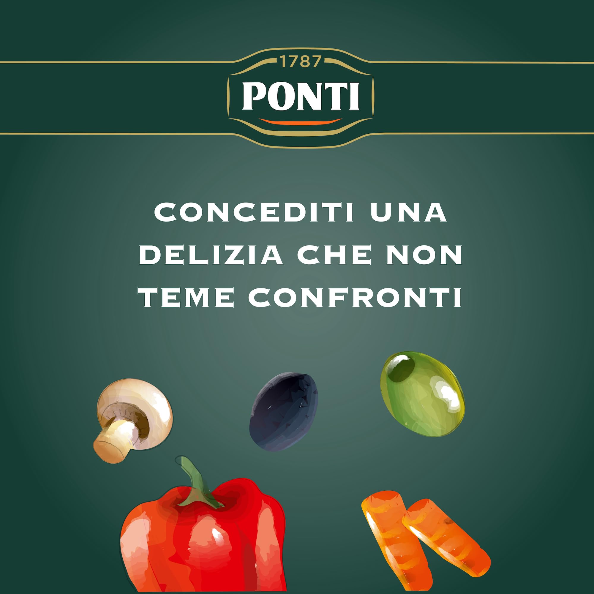 Ponti, Insalata Per Riso Bis Peperlizia, Insalata di Riso Ricca di Sapori e di Ingredienti di Qualità Freschi, 100% Made in Italy, 6 Vasi da 350 g