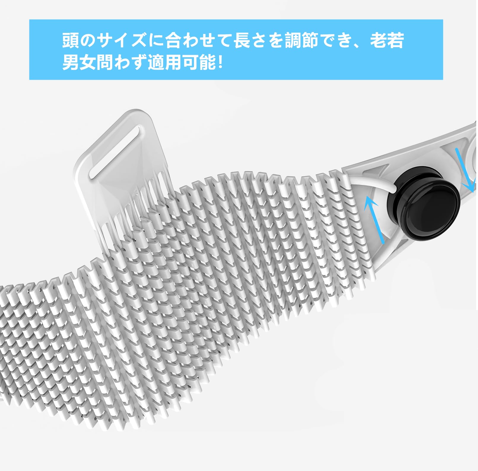 SHEAWA for Meta Quest 2 ヘッドストラップ ヘッドバンド 重みを減少 寝ながらVR 快適 圧力分散 シリコンゴム 互換品 アクセサリー (ホワイト) - 4