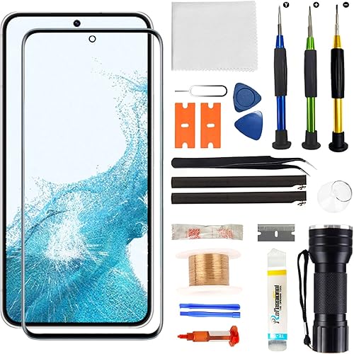 Zgxhga Reemplazo de pantalla para Samsung Galaxy S22, pantalla de repuesto para Galaxy S22 Series 6.1 pulgadas, kit de repuesto de vidrio con