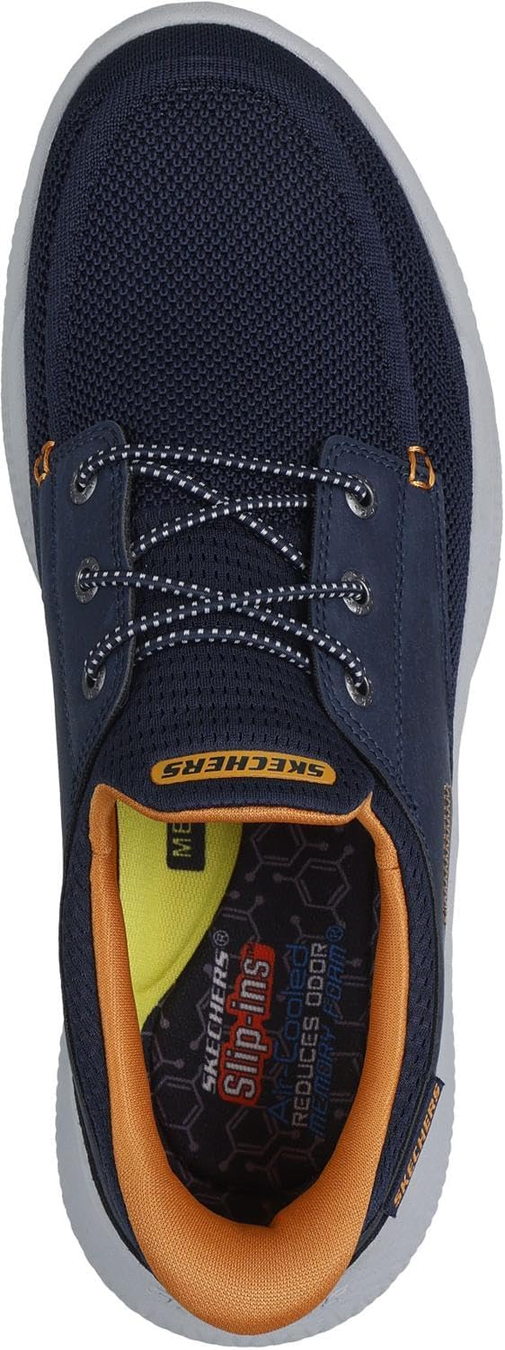 Skechers - Mens Relaxed Fit: Cyrus - Eagan Slip On Shoes, Color Navy, Size: 10 M US - Image 2