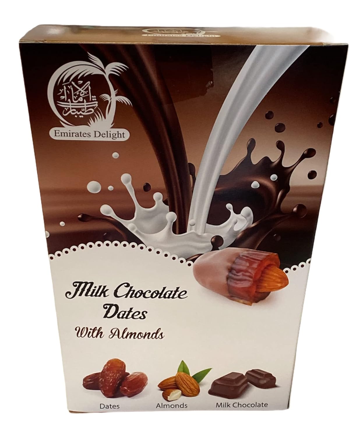 Emirates Delights Milk Chocolate Dates with Almonds (16 oz