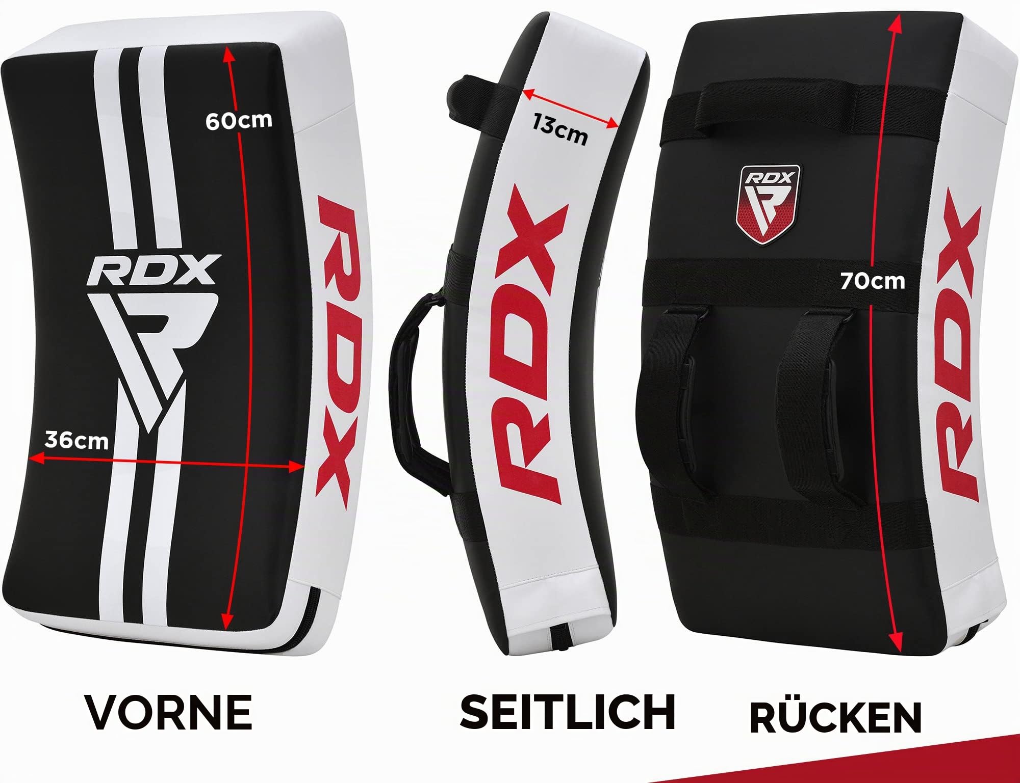 RDX Schlagkissen Kampfsport, Schlagpolster Kickboxen Trittkissen Trittschlagpolster Kick Shield Trainerpratzen Schlagpratze Boxpratzen für Karate, MMA, Muay Thai, Thaiboxen, Taekwondo (1 Stück)