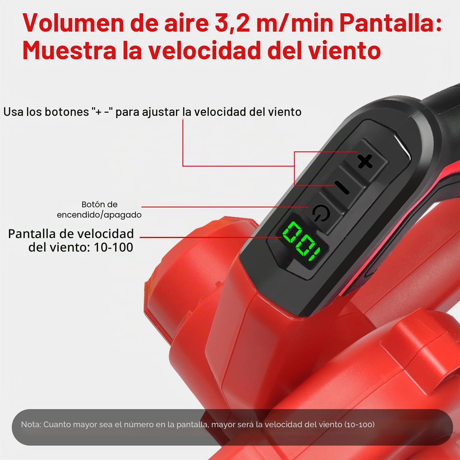 Powarobor soffiatore per foglie per Milwaukee M18 18V, batteria da 5,0Ah e caricabatterie inclusi,Potente Soffiatore Elettrico Portatile per Cantiere, Ideale per Giardino, Cura del Prato