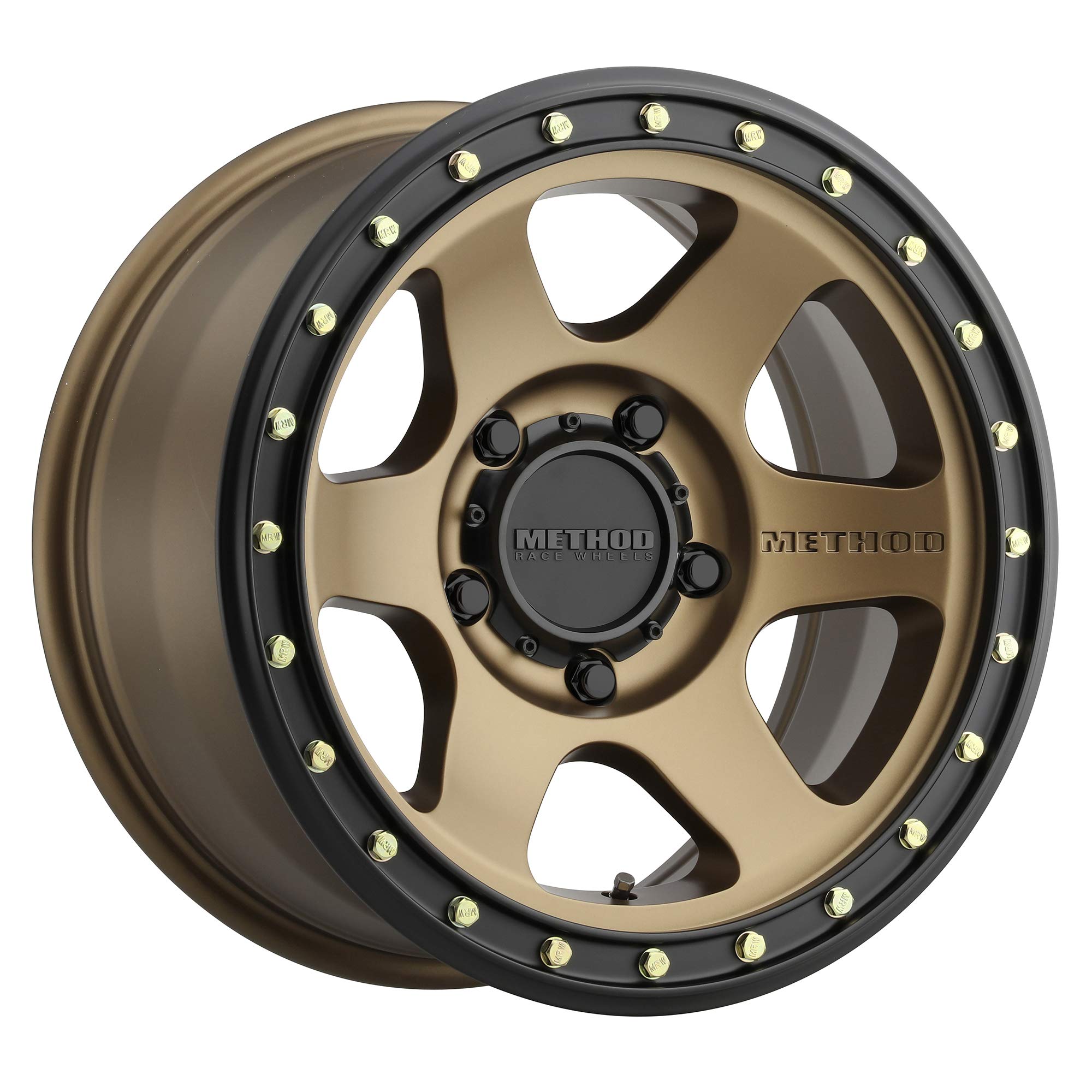 Method Race Wheels MR310 Con 6, 17X8.5 with 5 on 5 Bolt Pattern - Bronze with Black Lip - Jeep Wrangler JK/JL/Gladiator JT Part MRWMR31078550900 PartNo MRWMR31078550900