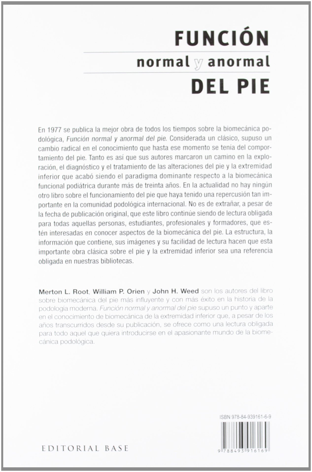 Función Normal Y Anormal Del Pie: 1 (Base Medical)