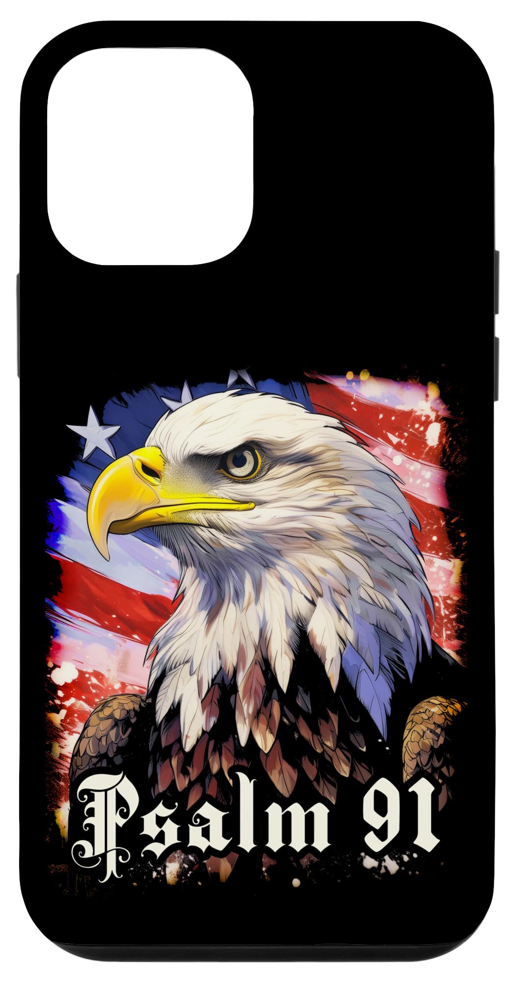 iPhone 12 mini Psalms 91 Bible Verse Protection & Blessing Eagle Flag USA Case
