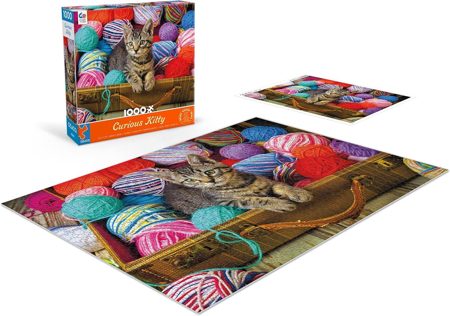 Ceaco - Garry Gay - Curious Kitty - 1000 Piece Jigsaw Puzzle