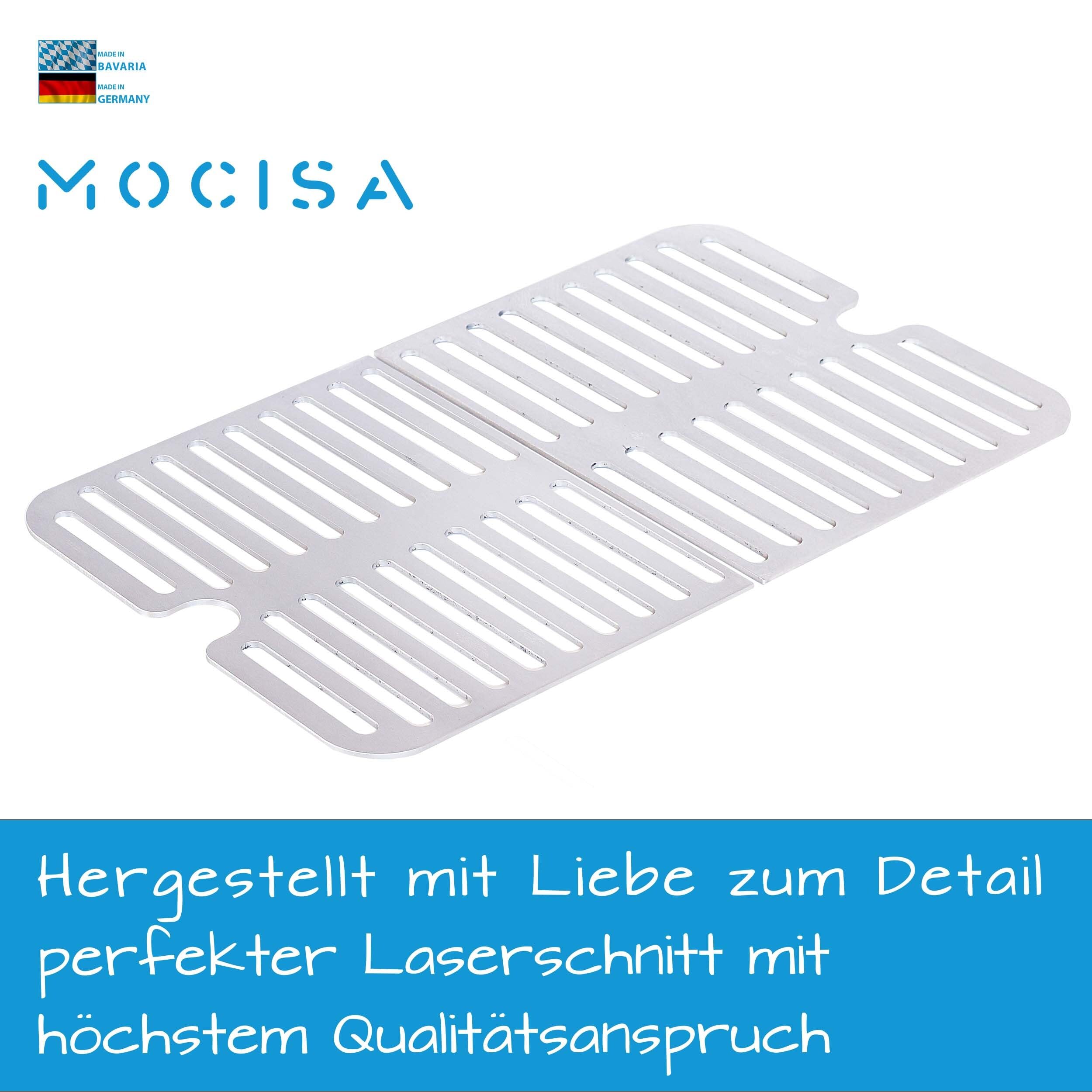 Edelstahl Grillroste für Weber Go-Anywhere | spülmaschinenfest | Set aus 2 Hälften