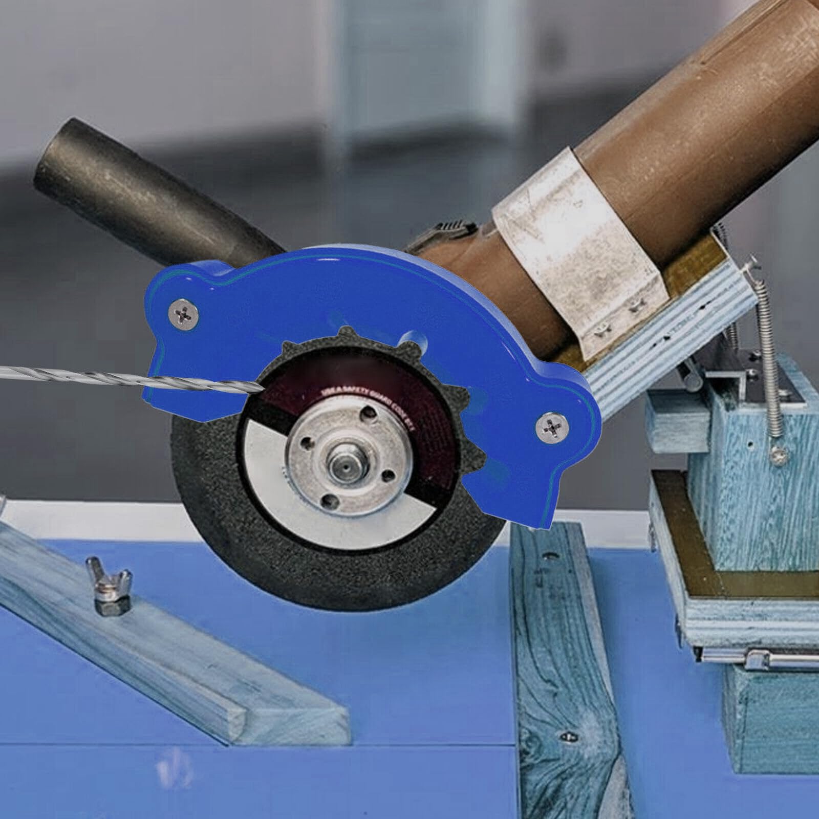 RGYBAO Practical Blue Grinding Impacting Drill Assistant Tool For Enhancing Accuracy And Efficiency In Various Drilling Tasks