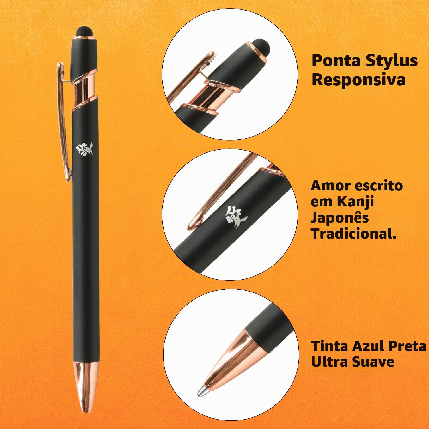 Caneta esferográfica prateada ZENTO Signature Model 0,38 mm, cor